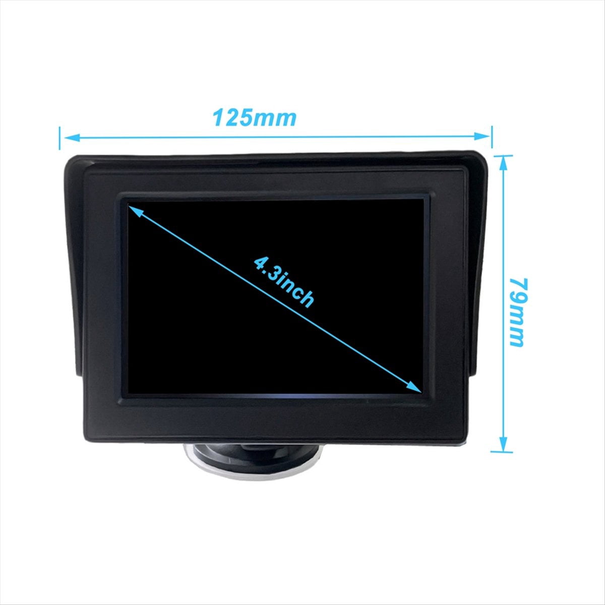 Baby Car Camera, Baby Car Rearview Mirror, 4.3 Inch Baby Car Monitor