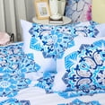 thumbnail image 5 of PiccoCasa 3 Pieces Bed in a Bag Comforter Set with 2 Pillowcases, Blue Queen, 5 of 6
