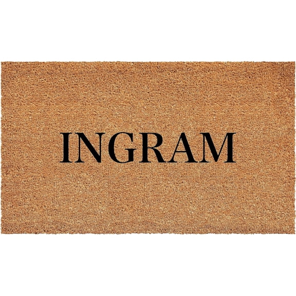 Calloway Mills 111331729 Bold Ingram Personalized Doormat 17" x 29"