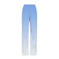thumbnail image 5 of Sevevn Women Pocket Fashion Elastic Waist Printed Casual Full Length Pants Blue XL Rollbacks, 5 of 5