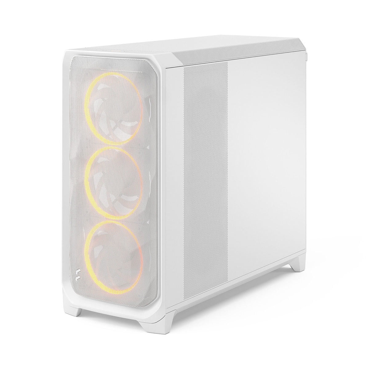 Fractal Design Meshify 3 XL RGB E-ATX Full Tower PC Case -  White Chassis with Clear TG Side Panel