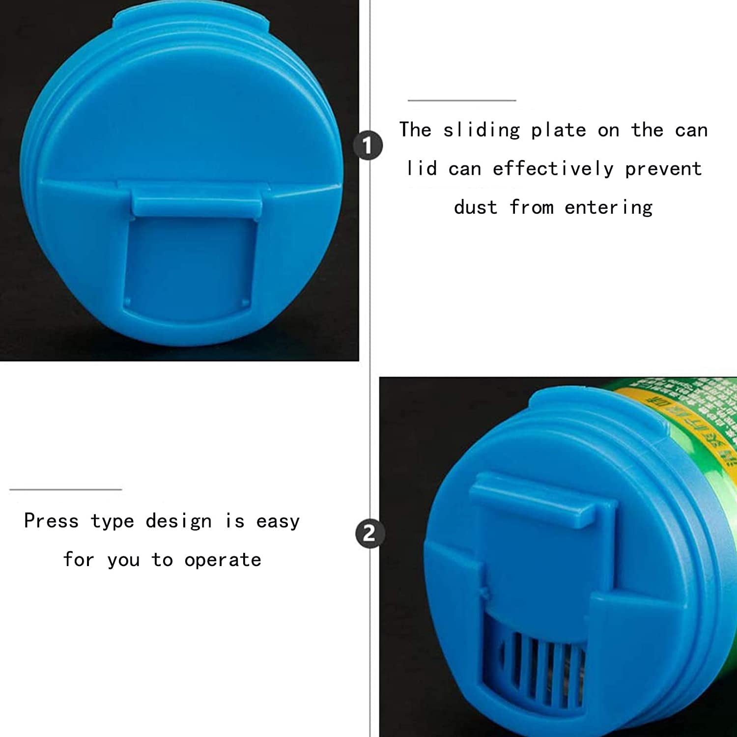 Couvercles Réutilisables Pour Canettes De Soda/bière - Étanchéité Triple, Conservation Bulles - En PP Alimentaire, Motif Anti-confusion