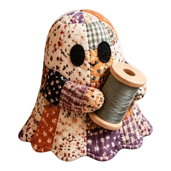 HonestMatter DIY Sewing Kit, Halloween Patchwork Craft Kit, Plushie Making Set, Pre Cut Fabrics and Stuffing for Seasonal Decor