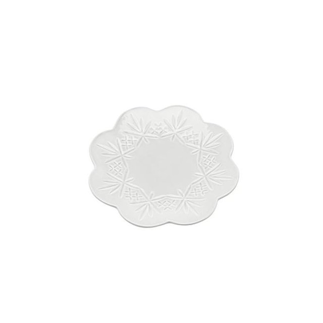 Godinger 62128 Dublin Scallop Plate, White OS