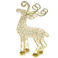 thumbnail image 2 of 2.5" x 8" x 14" Gold/Crystal - Reindeer, 2 of 2