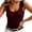 Red, variant on Womens Cable Knit Ruffle Strap Tank Top Scoop Neck Button Front Slim Fit Casual Summer Solid Color Camisole,S