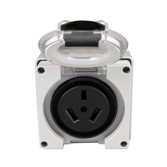HIITIO NEMA 10-50R 50A 125/250V Range Receptacle Outlet 3P3W ETL Listed