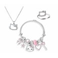 thumbnail image 2 of 3pcs Xtellar Kitty Pulsera Set Hello Kitty Ajustable Joyeria Mujer Color Rosa, 2 of 2