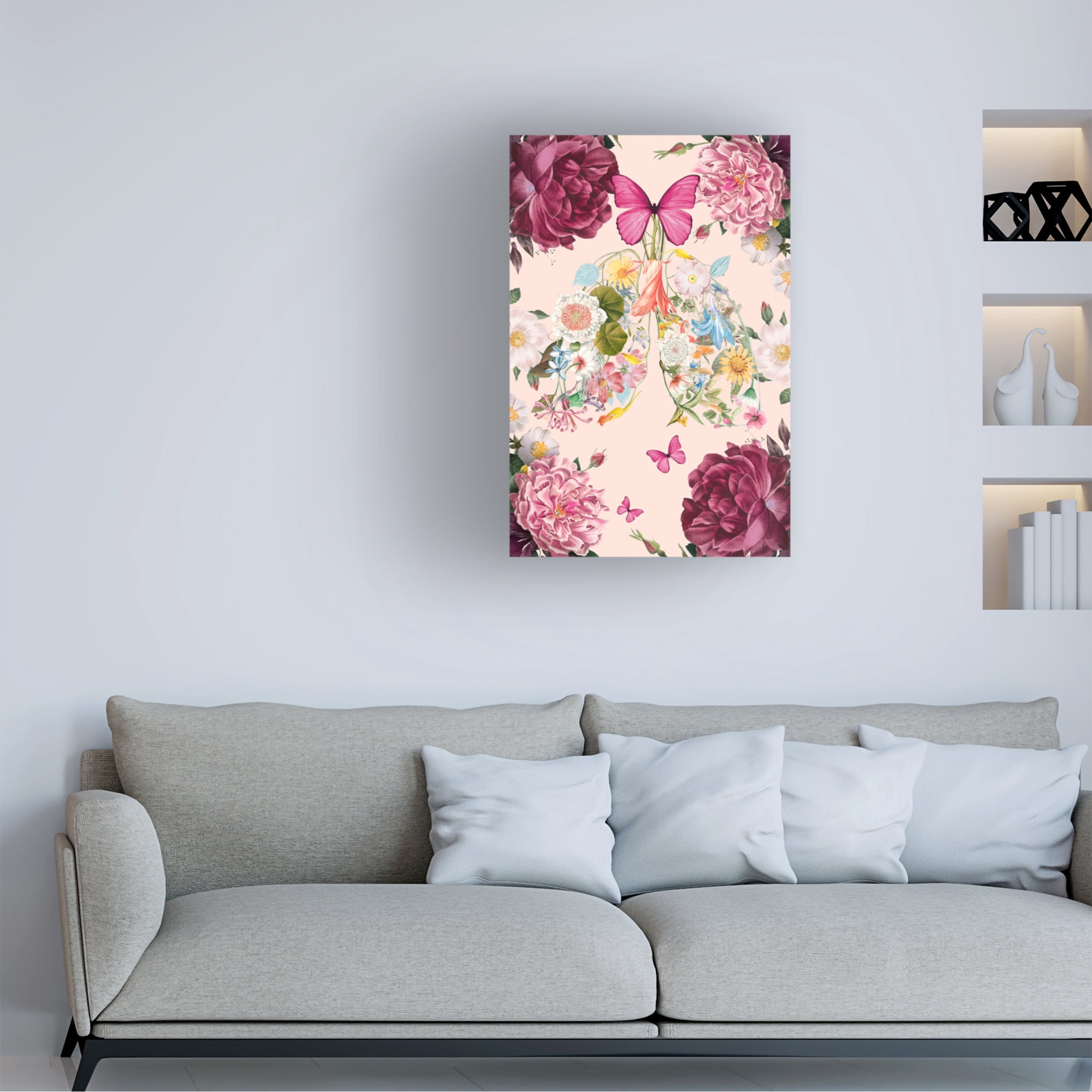 The Font Diva 'Breathe Easy' Canvas Art