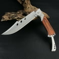 thumbnail image 6 of Hunting Folding Knife with Rosewood Handle, EDC Pocket Knife, Foldable Long Blade Pocket Knife, Outdoor Survival Knife, 6 of 8
