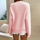 thumbnail image 4 of Gibobby Casual Suéter para Mujer, Sueteres Canalé Sweater Dama Diseño de Moda(Rosa,M), 4 of 5