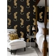 thumbnail image 2 of Daisy Bennett DB20200 20.5 x 216 in. Leopard King Peel & Stick Wallpaper, Black, 2 of 7