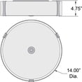 thumbnail image 3 of Access Lighting LED Flush Mount in Brushed Steel Color, 3 of 3