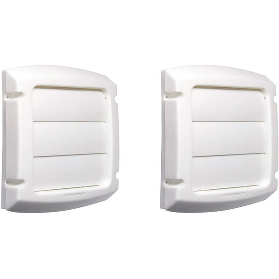 Dundas Jafine LC4WZW Provent White Exhaust Cap, 4-Inches, Sold as 2 Pack