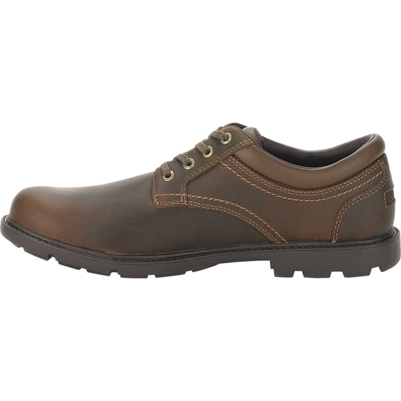 rockport men's storm surge water proof plain toe oxford tan 9.5 w (ee)-9.5 w