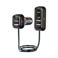 thumbnail image 2 of QC3.0 Fast Car Charger with USB and Type-C Ports 3 Port Multi Device Vehicle Charger for Automobiles/Motorcycles(Black),Hulucky, 2 of 9