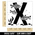 thumbnail image 2 of Animal Alphabet Letter X for X-Ray Tetra Fish Square Rubber Stamp Stamping Scrapbooking Crafting - Large 2.75in, 2 of 7