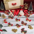 thumbnail image 2 of Mini adornos colgantes de árbol de Navidad, decoración artesanal para fiesta, boda, hogar, regalo de Navidad, 12/24 piezas, 2 of 4