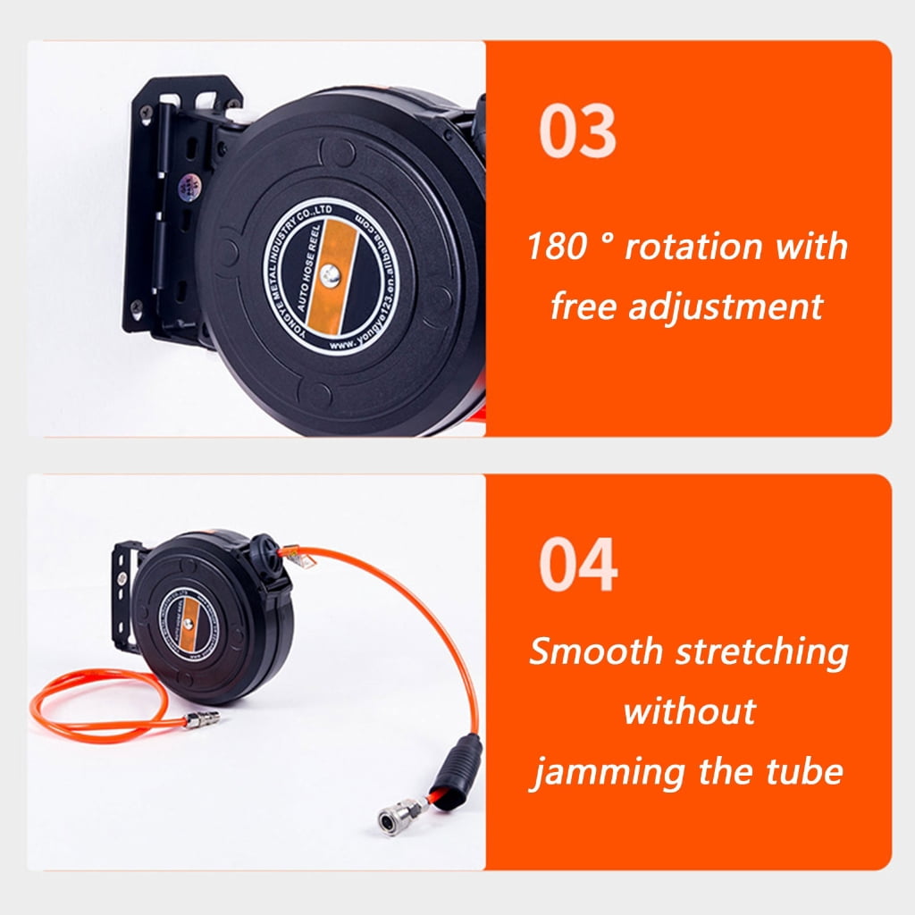 CEORPER Dust Proof Air Hose Reel for High Pressure Use in Automotive Repairing Shops