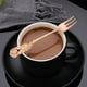 thumbnail image 3 of Juego de tenedor de cuchara de rosa de acero inoxidable navideño - Cucharas para remover café y tenedores para postre - Accesorios de cocina y decoración de vajilla, 3 of 3