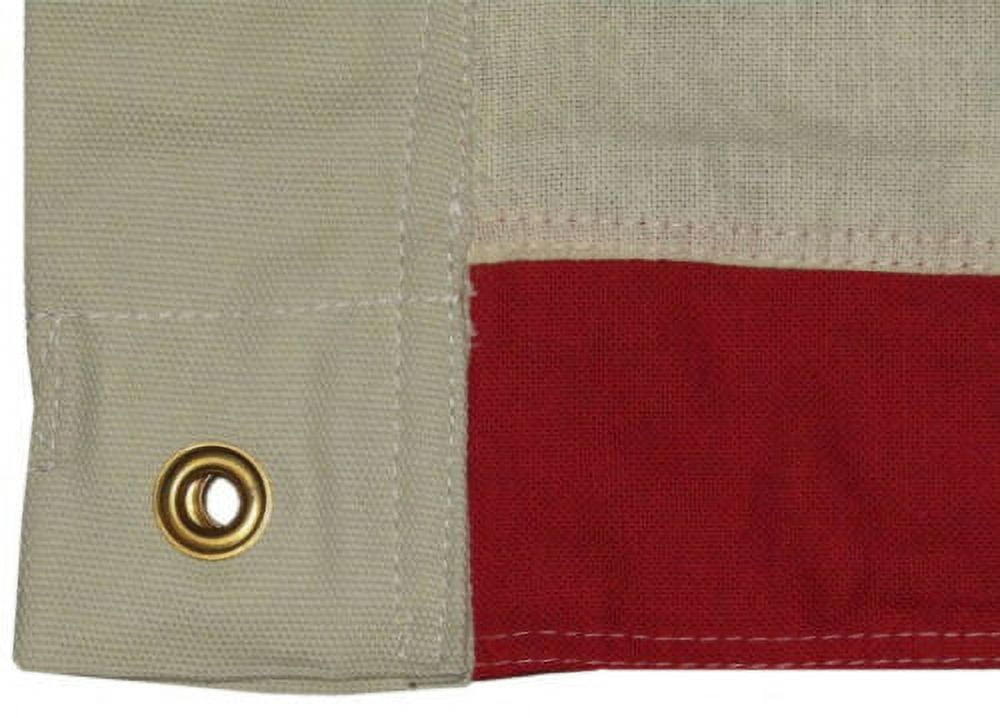 3x5 Embroidered 48 Star USA American Tea Stain Vintage Cotton Flag