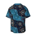thumbnail image 2 of KLL Bohemian Turtle Print Men's Shirt Short Sleeve Button Down Summer Cuba Beach Shirts- X-Large, 2 of 7