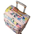 Lily Bloom Luggage Large Expandable Design Pattern Suitcase With Spinner Wheels For Woman (Trop