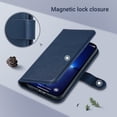 thumbnail image 5 of ULAK Wallet Case for iPhone 13 for Women Girls, Kickstand Phone Case with Card Holder for Apple iPhone 13 6.1 inch 2021, Blue, 5 of 8