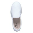 thumbnail image 3 of MaCae Unisex Canvas Slip On Fashion Shoe With Unique Sole, Cute Shoes, Canvas Shoes, Slip On Sneakers, Skateboard Shoes, Slip On Tennis Shoes - White/Jaguar, 12M/13W, 3 of 7
