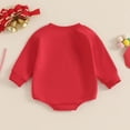thumbnail image 4 of Okbabeha Baby Girl Boy Christmas Outfit Santa/Christmas Tree/Gingerbread/Bow Sweatshirt Romper Sweater  one-piece  Bubble Bodysuit, 4 of 7