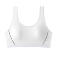 thumbnail image 4 of Training Bras for Girls Lightweight Soft Solid Color Sports Seamless Bra Girls Casual Boxers Briefs White Size 17-18 Years, 4 of 4