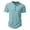 a-171Mint Green39, variant on FINALGANG Mens Solid Color Henley Neck Short Sleeve TShirt With Button Placket For Casual Daily Wear Weekend Gatherings Office Layering Mint Green M