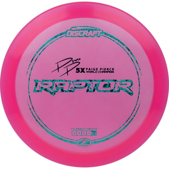 Discraft Z Raptor with Paige Pierce Signature 173-174 Gram Distance Driver Golf Disc