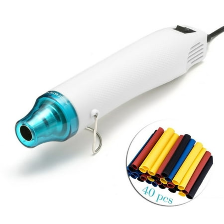 mini heat gun, compact hot air gun for shrink wrap and drying paint, 300w multi function embossing heat tool