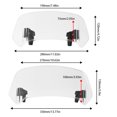 thumbnail image 2 of Deflector de parabrisas de extensión de motocicleta, ajustable, con clip, universal, 2 of 8