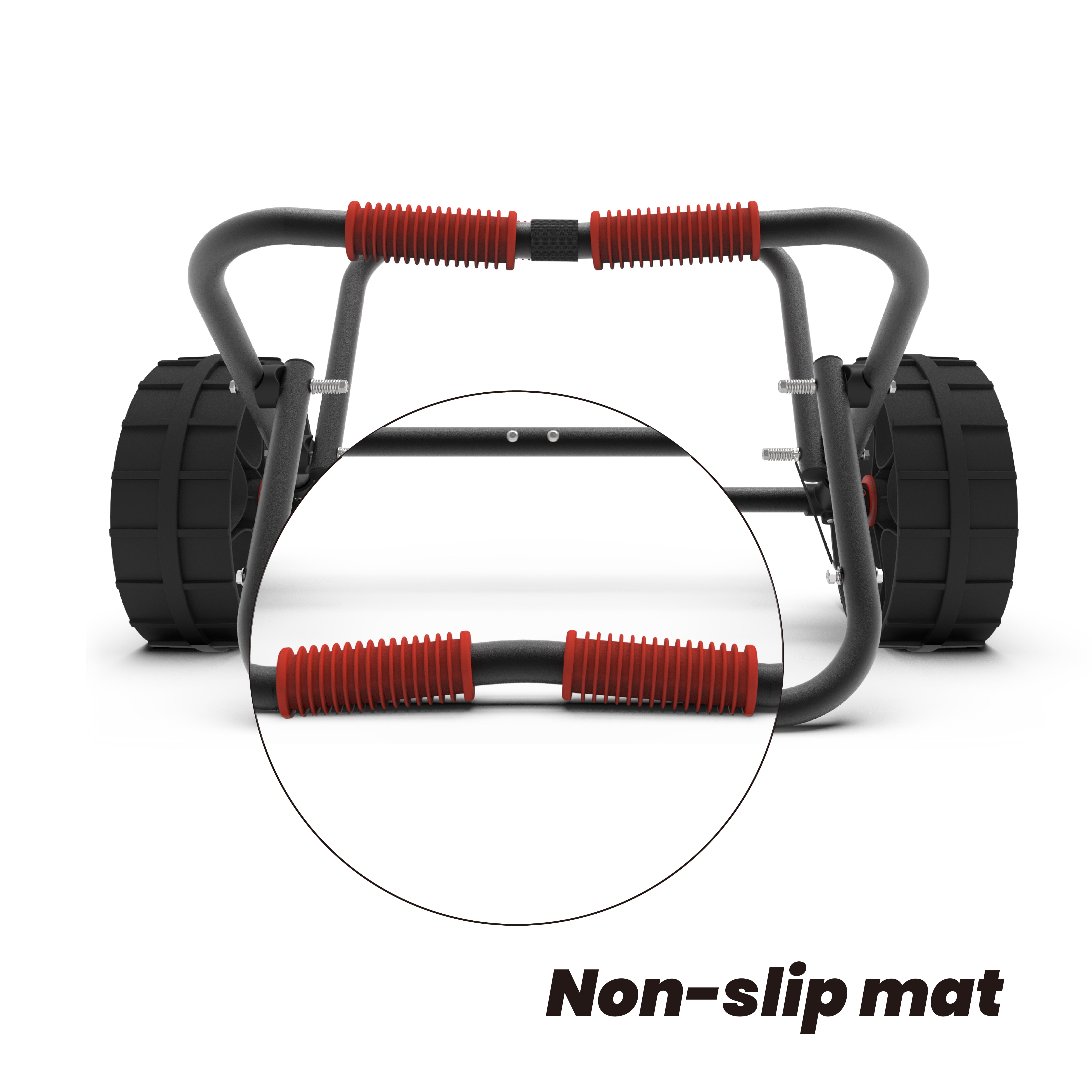 FDB Universal Folding Bend Kayak Canoe Boat Carrier Dolly Trailer with Cart Wheel and Strap