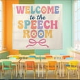 thumbnail image 3 of ViciArt Welcome to the Speech Room Tapestry – 30"x40" Polyester Colorful SLP Wall Hanging, Speech Therapy Office Decor, 3 of 4