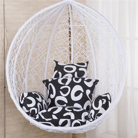 Cojines de silla de salón de jardín, decoración del hogar, cojín de asiento de cesta de columpio de balcón de Color sólido, cojín de dormitorio desmontable al aire libre Fivean unisex