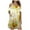 Yellow womens dresses, variant on Wycnly Womens Dresses Casual Pocket Loose Swing Cold Shoulder Tunic Tshirt Mini Dresses Summer Sunflower Print Crewneck Short Sleeve Formal Short Dress Gold m