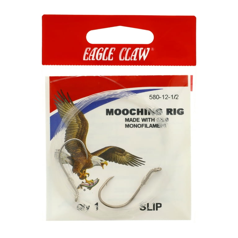 Eagle Claw 580H-25-2/3 Salmon Slip Mooching Rig, Size 2/0-3/0 Salmon Hooks  