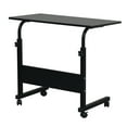 thumbnail image 2 of BAYUELSWU Overbed Table Stand Up Desk with Wheels Mobile Standing Desk Portable Laptop Desk Height Adjustable for Bed, Office, Sofa, Living Room (Black-31.5" x 15.75" x 27.16"-38.58"), 2 of 5
