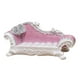 thumbnail image 4 of 1:12 Casa de muñecas Sofá de lujo Miniatura Muebles de mano de obra fina Accesorios para Respaldo rosa, 4 of 9