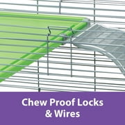Kaytee Multi-Level Exotics Habitat for Pet Chinchillas, Rats, and Other Exotic Small Animals, 30x18 Inches