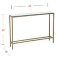 thumbnail image 3 of Darrin Narrow Mini Console Table with Mirrored Top - Gold, 3 of 3