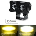 thumbnail image 3 of LED External Work Light Spot Fog Lamp Yellow White Motorcycle Spotlight Offroad, 3 of 5