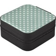 thumbnail image 3 of GZHJMY Leather Jewelry Box Polka Dots Portable Mini Jewelry Storage Bag for Travel, Small Ring Case Earrings Organizer Necklaces Box for Women Girls, 3 of 7