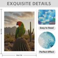 thumbnail image 3 of Diamond Art Kit for Adults, Sunset Parrot On Desert Cactus Diamond Painting for Adults Beginners, 5D DIY Diamond Art Painting Kits, Colorful Diamond Painting Craft for Home Decor 12x16, 3 of 7