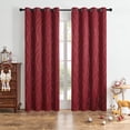 thumbnail image 1 of Rideaux Thermiques et Insonorisants pour Chambre à Coucher - Rideaux en Polyester avec Œillets, Lavables en Machine et Occultants, Rouge, JKODE, 1 of 8
