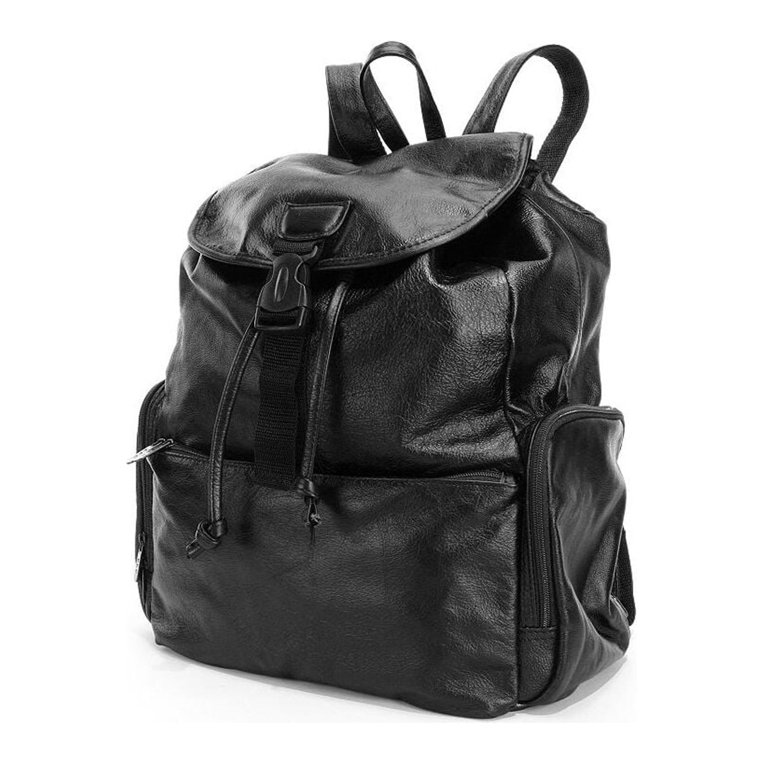 amerileather jumbo leather backpack with adjustable shoulder straps black 190 Urban Buckle- Flap (Black): Basic Multipurpose Backpacks: Clothing, Shoes & Jewelry 2.4 Lbs. Amerileather Chief Backpack Off-White