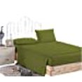 thumbnail image 2 of Linen Store 26-30 inches Extra Fit Deep Pocket Hotel Finish Adjustable Room 1-Piece- Fitted- Sheet Both Pattern Solid/Stripe 500 Thread Count 100% Pima Cotton (Cal-King, Solid, Moss)., 2 of 2